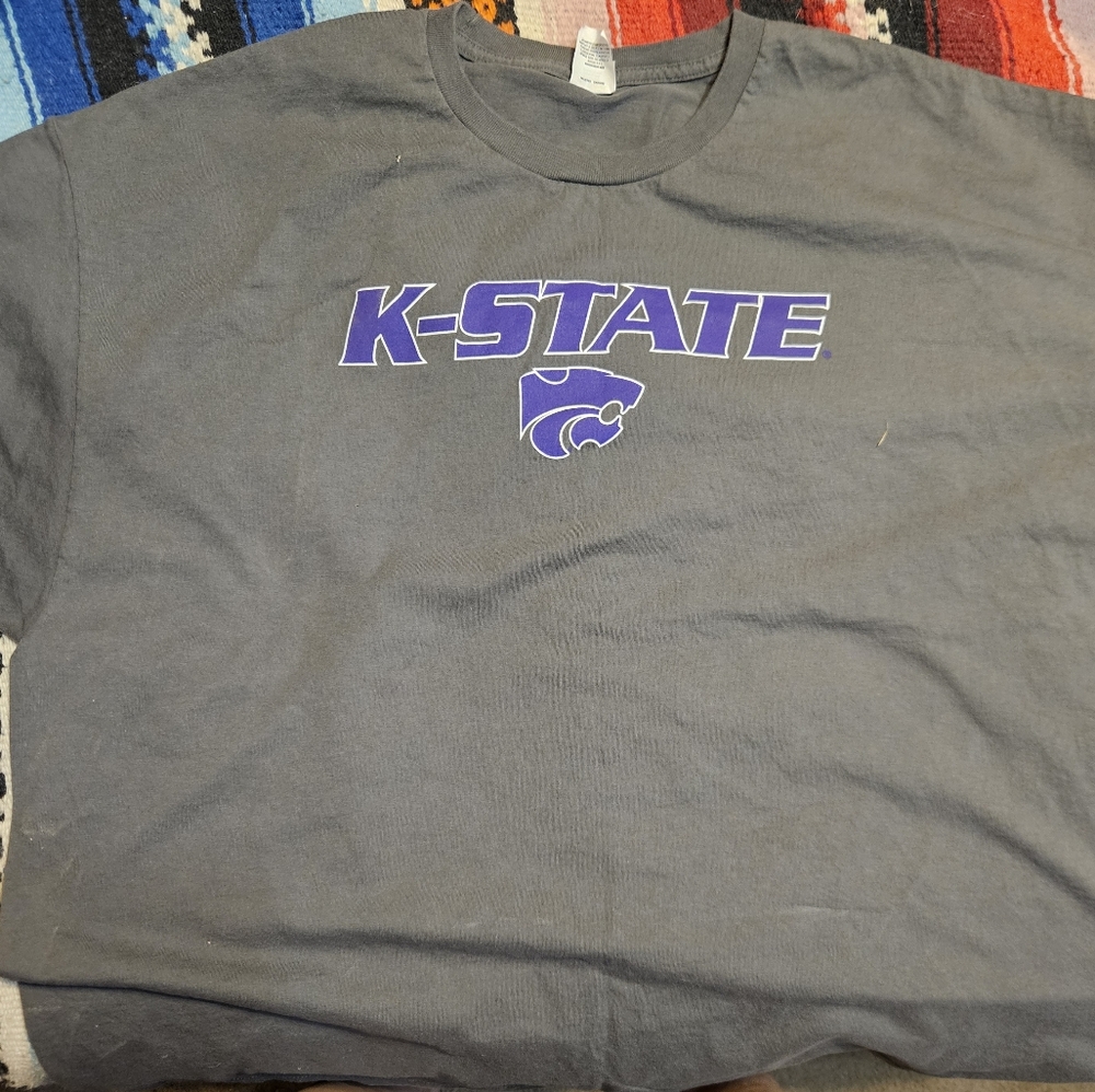 Men's K State Tee with Power Cat